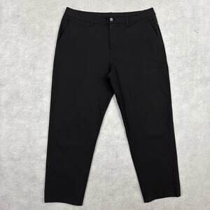 Lululemon ABC Pants Mens 34 Black Classic Fit Warpstreme 5 Pocket Golf